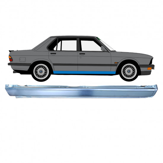 Reparatie dorpel voor BMW 5 E28 1981-1987 / Rechts 7624