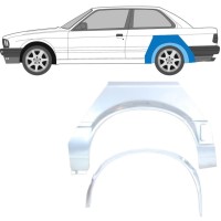 Binnen + buiten reparatiepaneel achter spatbord voor BMW 3 E30 1987-1994 / Links / Set 10852