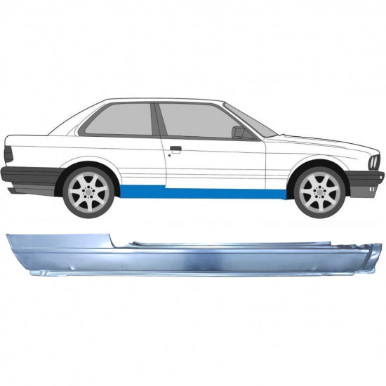 BMW 3 E30 1982-1994 2 DEUR VOL DORPEL REPARATIEPANEEL / RECHTS