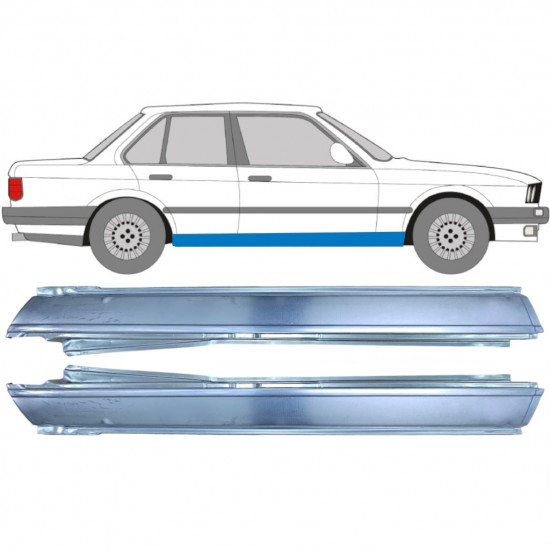 BMW 3 E30 1982-1994 4 DEUR VOL DORPEL REPARATIEPANEEL / SET
