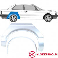 Binnen + buiten reparatiepaneel achter spatbord voor BMW 3 E30 1982-1987 / Rechts / Set 10848