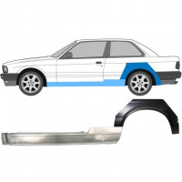 Reparatiepaneel dorpel + achterspatbord voor BMW 3 E30 1982-1987 / Links 11235