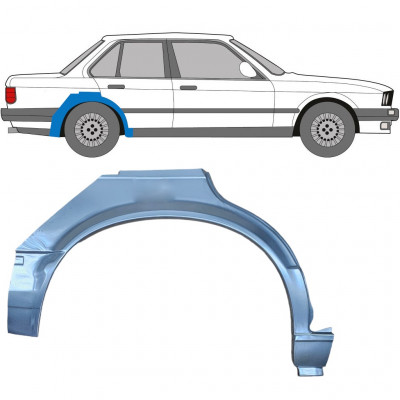 Reparatiepaneel achterspatbord voor BMW 3 E30 1982-1987 / Rechts 6390