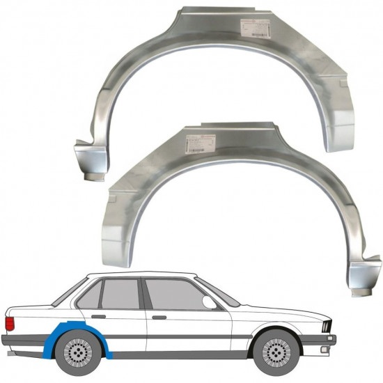BMW 3 E30 1982-1987 4 DEUR WIELKAST REPARATIE PANEEL / PAAR