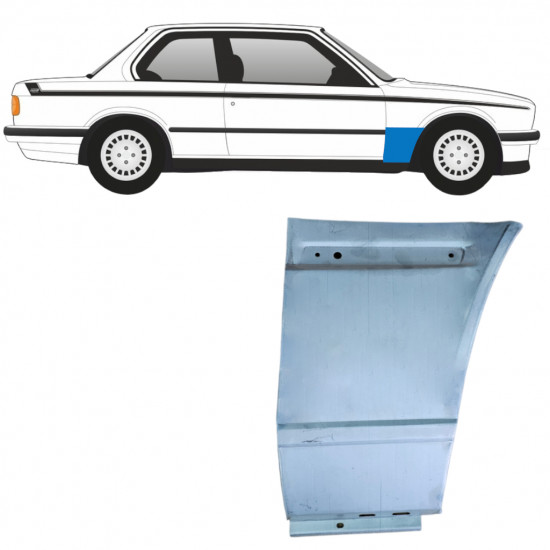 BMW 3 E30 1982-1994 REPARATIEPANEEL VOORVLEUGEL / RECHTS