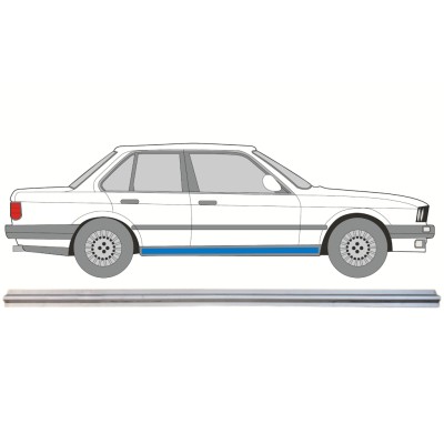 Binnenste reparatie dorpel voor BMW 3 E30 1982-1994 / Links = Rechts (symmetrisch) 15109