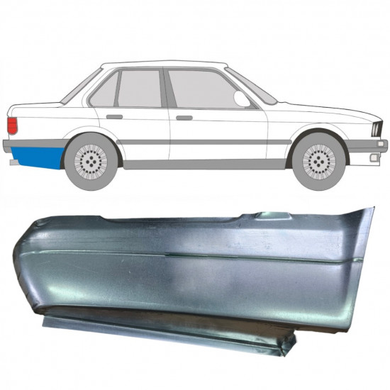 BMW 3 E30 1982-1987 2/4 DEUR ACHTERSPATBORD REPARATIEPANEEL / RECHTS