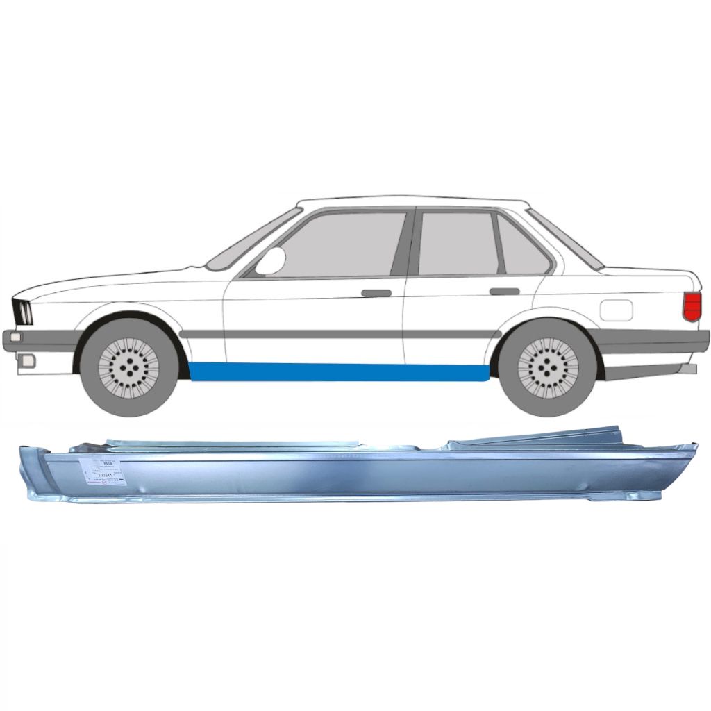 BMW 3 E30 1982-1994 4-DEUR VOL DORPEL REPARATIEPANEEL / LINKS