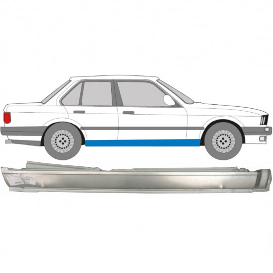 BMW 3 E30 1982-1994 4 DEUR VOL DORPEL REPARATIEPANEEL / RECHTS
