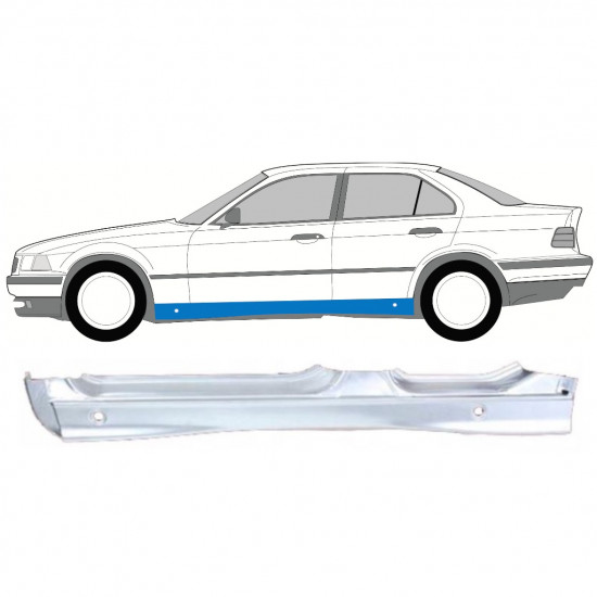 BMW 3 E36 1990-2000 VOL DORPEL REPARATIEPANEEL / LINKS