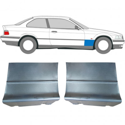 Reparatiepaneel voorspatbord voor BMW E36 3 1990-2000 / Links + Rechts / COUPE / Set 6209