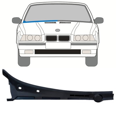 Reparatie paneel paravan voor BMW 3 E36 1990-2000 / Rechts / COMBI / SEDAN / COMPACT 16898