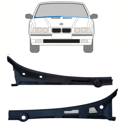 Reparatie paneel paravan voor BMW 3 E36 1990-2000 / Links + Rechts / COMBI / SEDAN / COMPACT / Set 16900