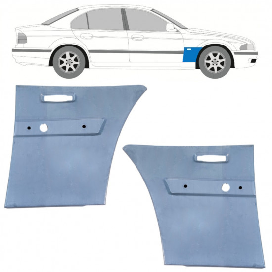 Reparatiepaneel voorspatbord voor BMW 5 E39 1996-2004 / Links + Rechts / Set 9829