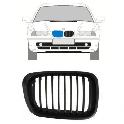 Grill voor BMW 3 E46 1998-2006 / Rechts 16301