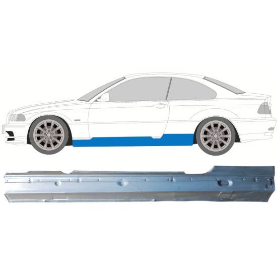 Volledige dorpel voor BMW 3 E46 1998-2006 / Links / COUPE 16813