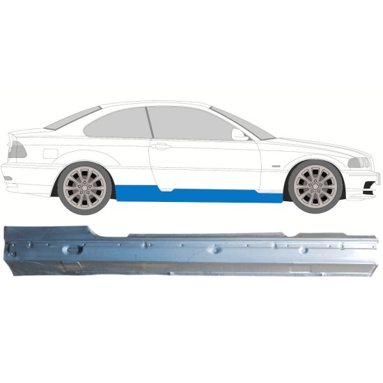 Volledige dorpel voor BMW 3 E46 1998-2006 / Rechts / COUPE 16812