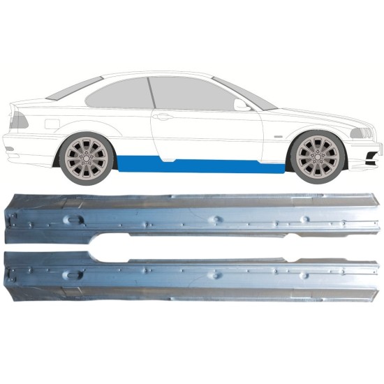 Volledige dorpel voor BMW 3 E46 1998-2006 / Links + Rechts / COUPE / Set 16814