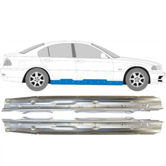 Volledige dorpel voor BMW 3 E46 1998-2006 / Links + Rechts / Set 14997