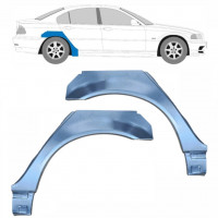 Kleine reparatiepaneel achterste spatbord voor BMW E46 3 1998-2005 / Links + Rechts / Set 6203