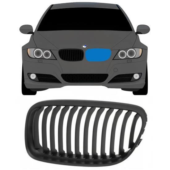 Grill voor BMW 3 E90 2008-2012 / Links 16307