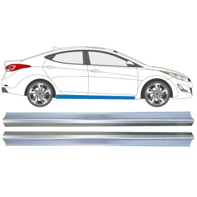 Reparatie dorpel voor Hyundai Elantra 2010-2015 / Links + Rechts / Set 14936