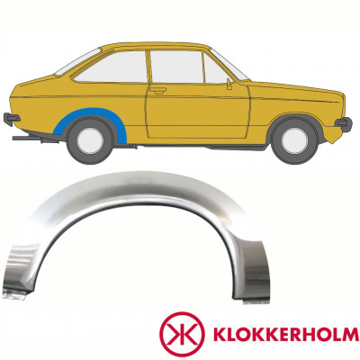 Reparatiepaneel achterspatbord voor Ford Escort 1974-1980 / Rechts 10730