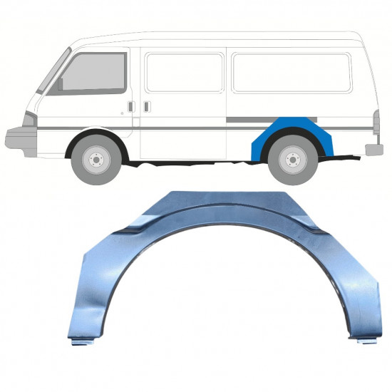 Reparatiepaneel achterspatbord voor Mazda E-serie 1984-1998 / Links 11032