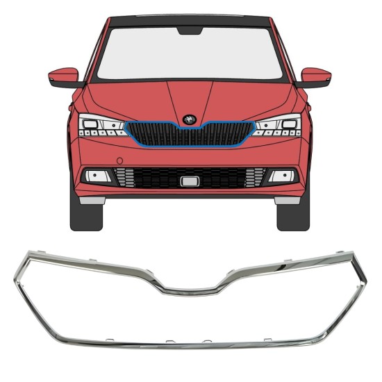 Frame van de grille