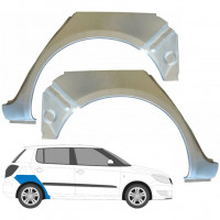 Reparatiepaneel achterspatbord voor Skoda Fabia 2007-2015 / Links + Rechts / Set 9478