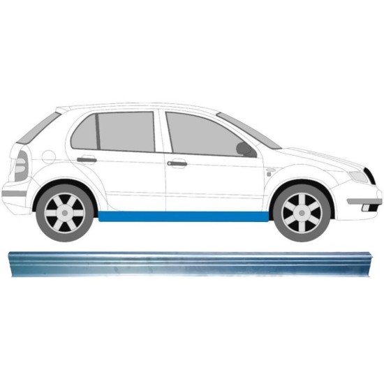 Reparatie dorpel voor Skoda Fabia I 1999-2007 / Rechts 15731