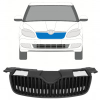 Zwarte grill voor Skoda Fabia 2007-2010 7524