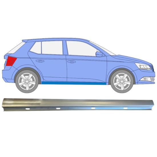 Reparatie dorpel onderste deel voor Skoda Fabia 2014- / Rechts 14815 Reparatie dorpel onderste deel voor Skoda Fabia 2014- / Rechts 14815