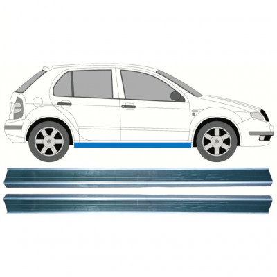 Reparatie dorpel voor Skoda Fabia 1999-2007 / Links = Rechts (symmetrisch) / Set 10313