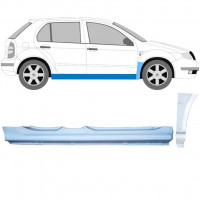 Reparatiepaneel dorpel + voorste spatbord voor Skoda Fabia 1999-2007 / Rechts 11167