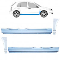 Reparatiepaneel dorpel + voorste spatbord voor Skoda Fabia 1999-2007 11169