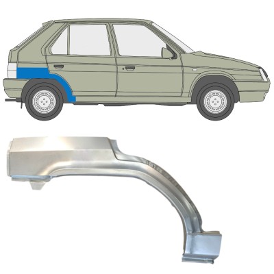 Reparatiepaneel achterspatbord voor Skoda Favorit 1989-1995 / Rechts 14882