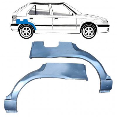 Reparatiepaneel achterspatbord voor Skoda Felicia 1994-2001 / Links + Rechts / Set 10590