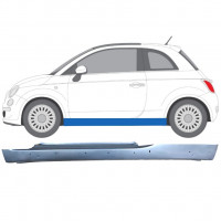 Reparatiepaneel dorpel met gaten voor Fiat 500 2007-2018 / Links 12680