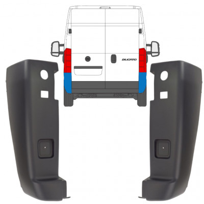 FIAT DUCATO 2006-2018 ACHTERBUMPER / SET