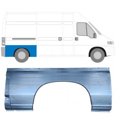 FIAT DUCATO BOXER RELAY LANGE WIELBASIS GEMIDDELDE WIELBASIS 1994- WIELKAST REPARATIE PANEEL PANEL RECHTS