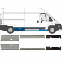 Reparatie dorpel voor Fiat Ducato 2006- / Links = Rechts (symmetrisch) / Set 9702