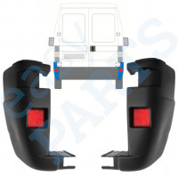 Achterbumper hoek voor Fiat Ducato 2002-2006 / Links + Rechts / Set 9816