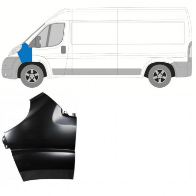 FIAT DUCATO 2006-2014 VOORZIJDE FENDER / LINKS