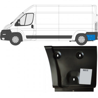 Reparatiepaneel achterspatbord voor Fiat Ducato 2006- / Links 6993