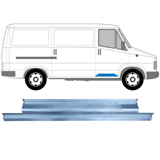 Reparatiepaneel voor deur binnen voor Fiat Ducato / C25 / J5 1981-1994 / Rechts 7740