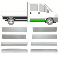 Reparatiepaneel dorpel + deur voor Fiat Ducato Boxer Relay Jumper 1994-2006 / Links + Rechts / Dubbele cabine / Set 10492