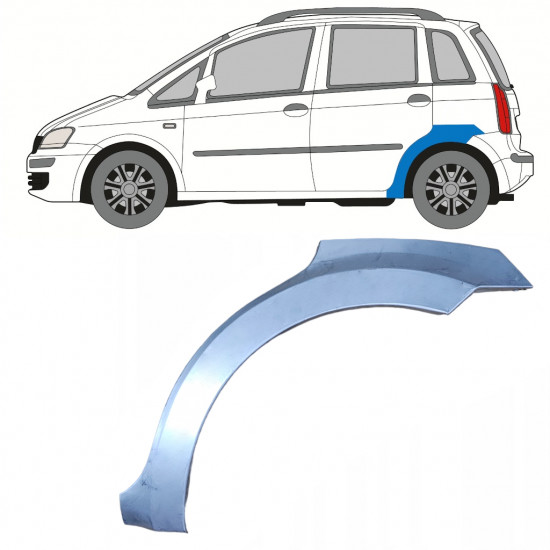 FIAT IDEA 2004-2011 WIELKAST REPARATIE PANEEL / LINKS