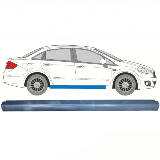 Reparatie dorpel voor Fiat Linea 2007-2015 / Links = Rechts (symmetrisch) 8695