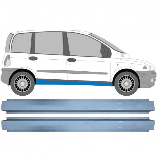 Reparatie dorpel voor Fiat Multipla 1999-2010 / Set 11346